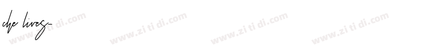 che lives字体转换